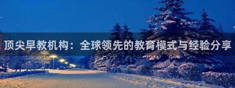 天顺娱乐入见pg22650：顶尖早教机构：全球领先的教育模式与经验分享