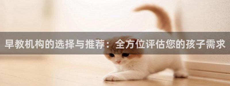 天顺娱乐是谁旗下：早教机构的选择与推荐：全方位评估您的孩子需求