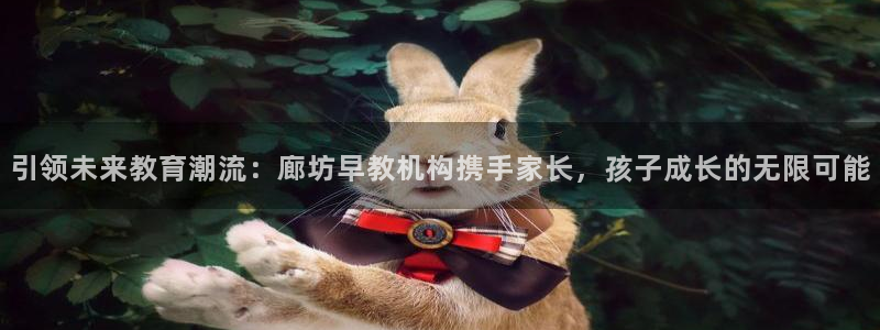 天顺娱乐交78778卧：引领未来教育潮流：廊坊早教机构携手家长，孩子成长的无限可