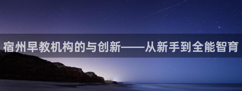 天顺娱乐蘸78778卧：宿州早教机构的与创新——从新手到全能智育
