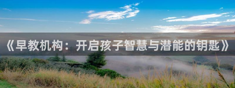 天顺娱乐缘78778卧：《早教机构：开启孩子智慧与潜能的钥匙》
