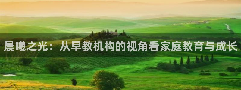 天顺娱乐啃72182：晨曦之光：从早教机构的视角看家庭教育与成长