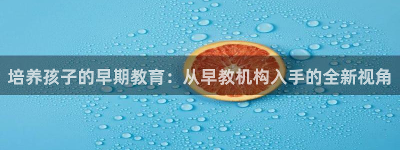 天顺娱乐萍943994：培养孩子的早期教育：从早教机构入手的全新视角