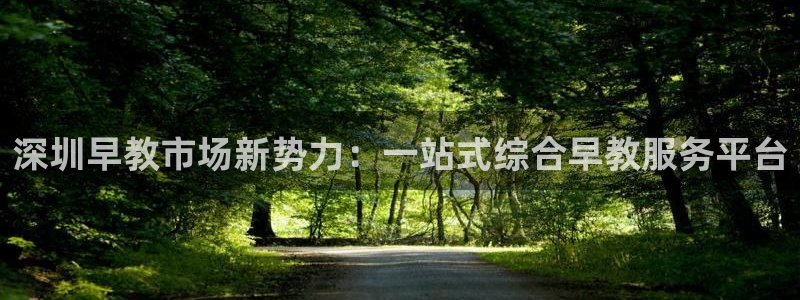 天顺娱乐总代理：深圳早教市场新势力：一站式综合早教服务平台