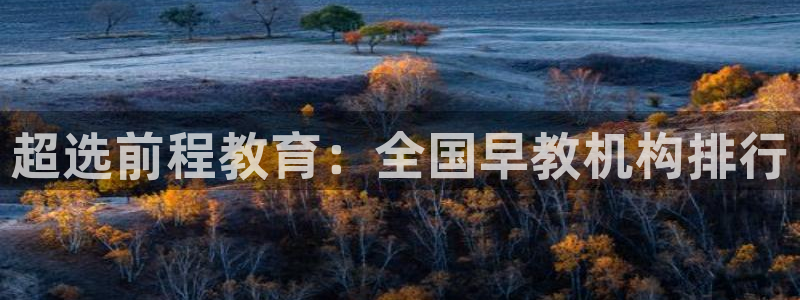 天顺娱乐嚎675138：超选前程教育：全国早教机构排行