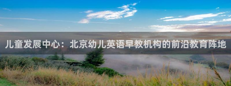 天顺娱乐险72182：儿童发展中心：北京幼儿英语早教机构的前沿教育阵地